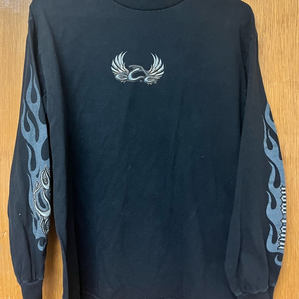 Black motorcycle sweatshirt